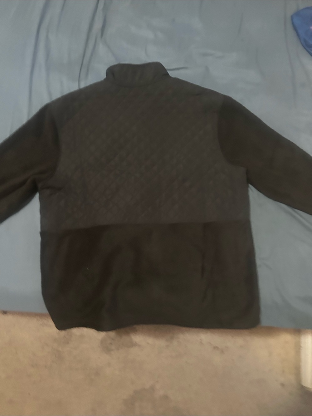 Eddie Bauer Quilted-Panel Shirt Jacket in Dark Brown
